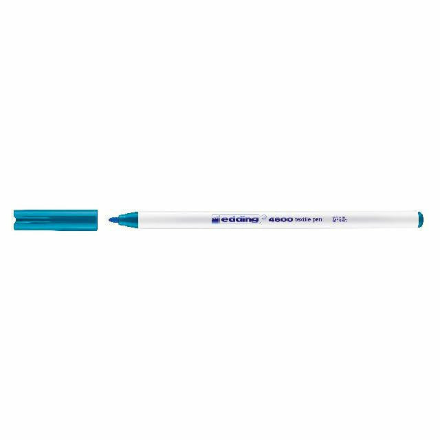 Textilpen edding 4600, Rundspitze, 1 mm, orientblau