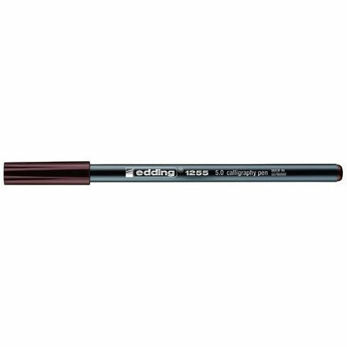 Kalligrafie-Stift edding 1255 calligraphy pen, 5,0 mm, dunkelbraun
