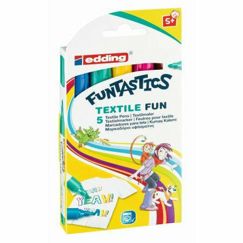 Textilmarker Fun e-17 5er Set Funtastics, 2-3 mm, sortiert