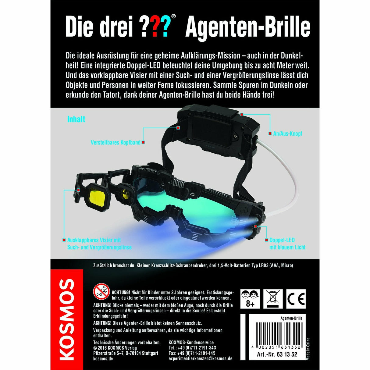 KOSMOS | Die drei ??? Agenten-Brille