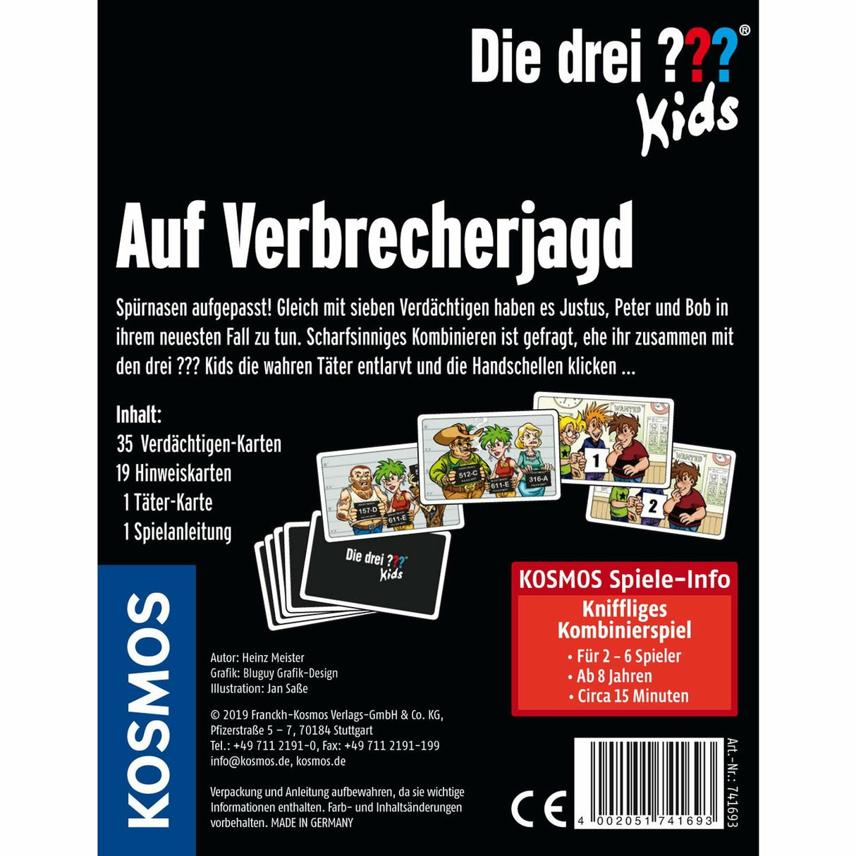 KOSMOS | Kartenspiel Die drei ??? Kids Auf Verbrecherjagd