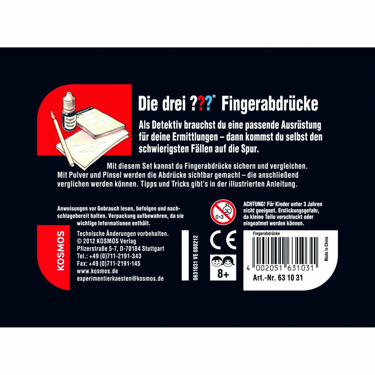 KOSMOS | Die drei ??? Fingerabdrücke (kleine Dose)