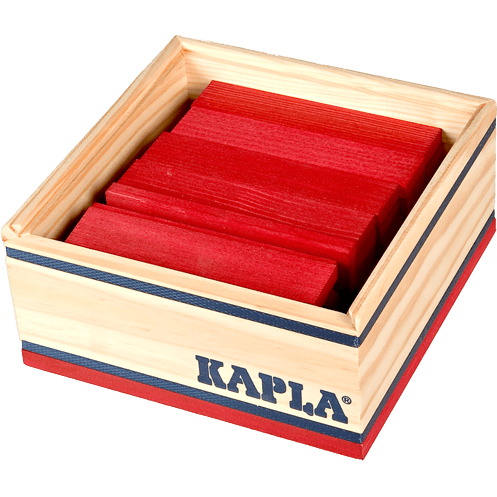 Kapla 40er Quadrate rot
