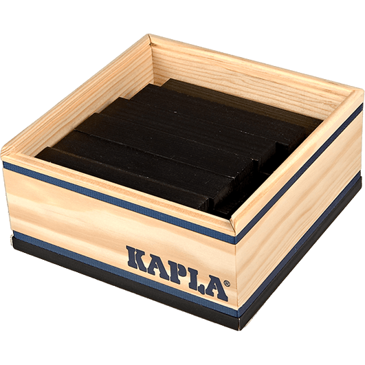 Kapla 40er Quadrate schwarz