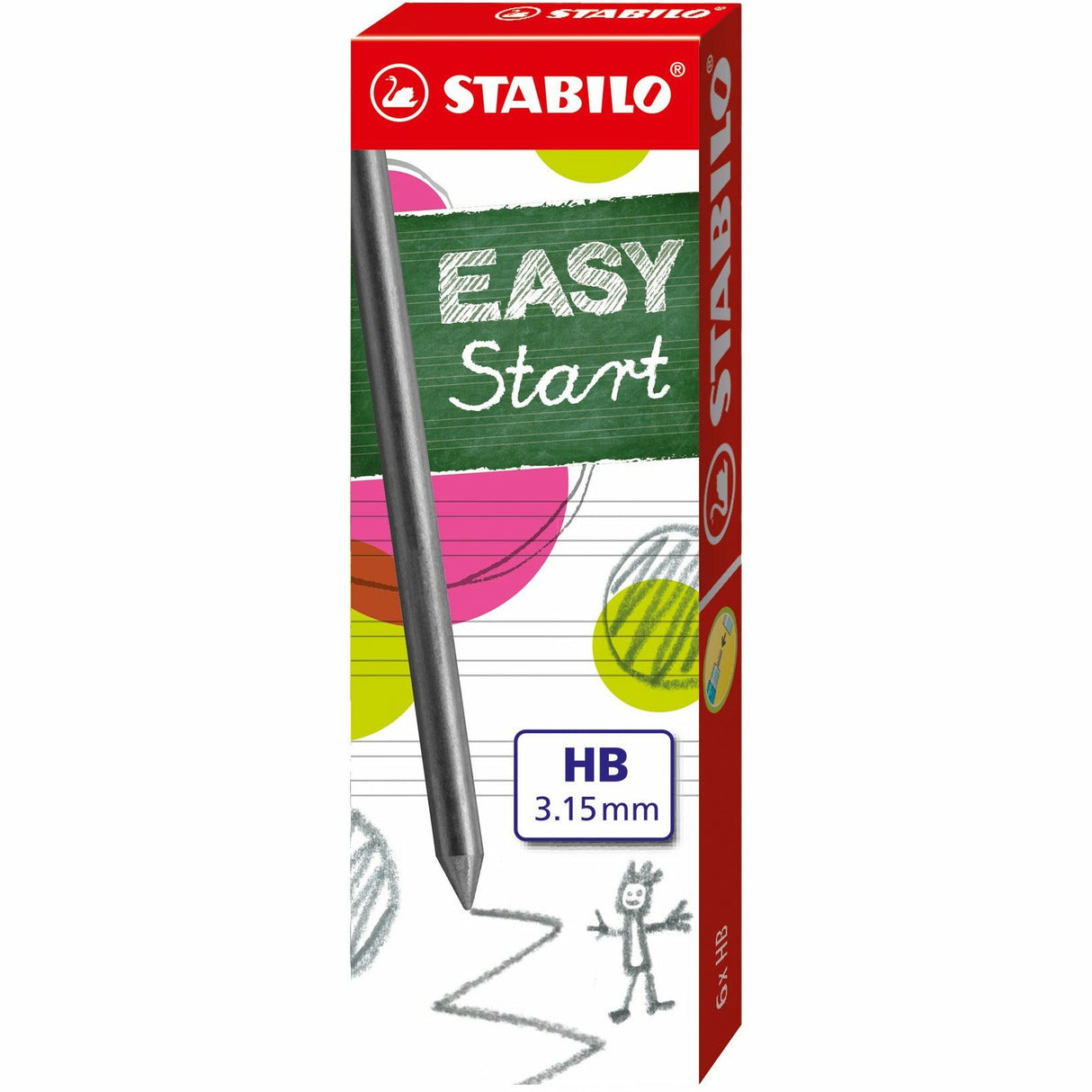 STABILO EASYergo 3.15 6er Minen clamshell im 15er Display