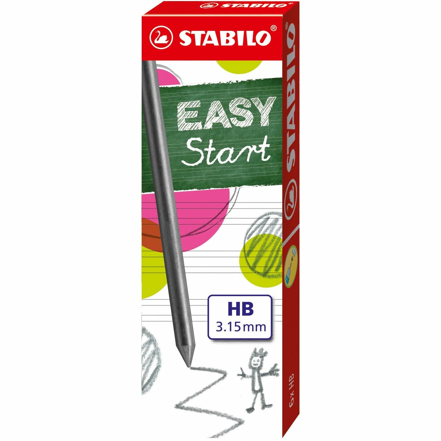 STABILO EASYergo 3.15 6er Minen clamshell im 15er Display