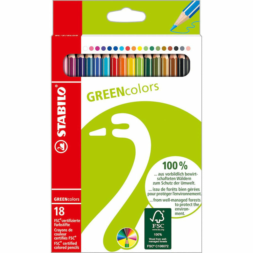STABILO GREENcolors 18er Etui FSC