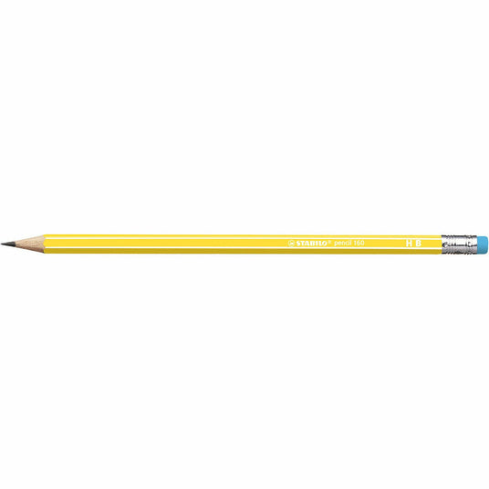 STABILO pencil 160 gelb HB Gummikapsel