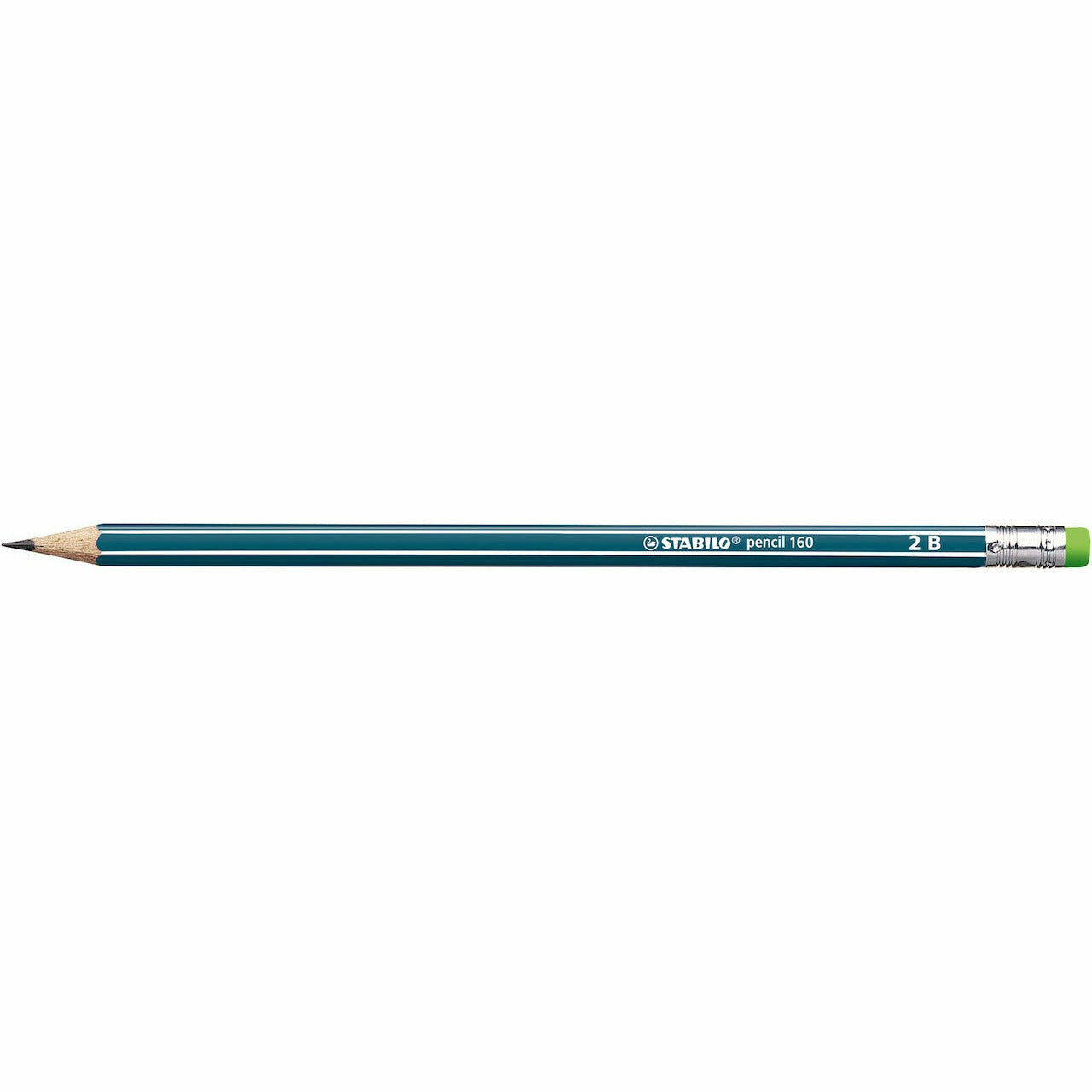 STABILO pencil 160 petrol 2B Gummikapsel