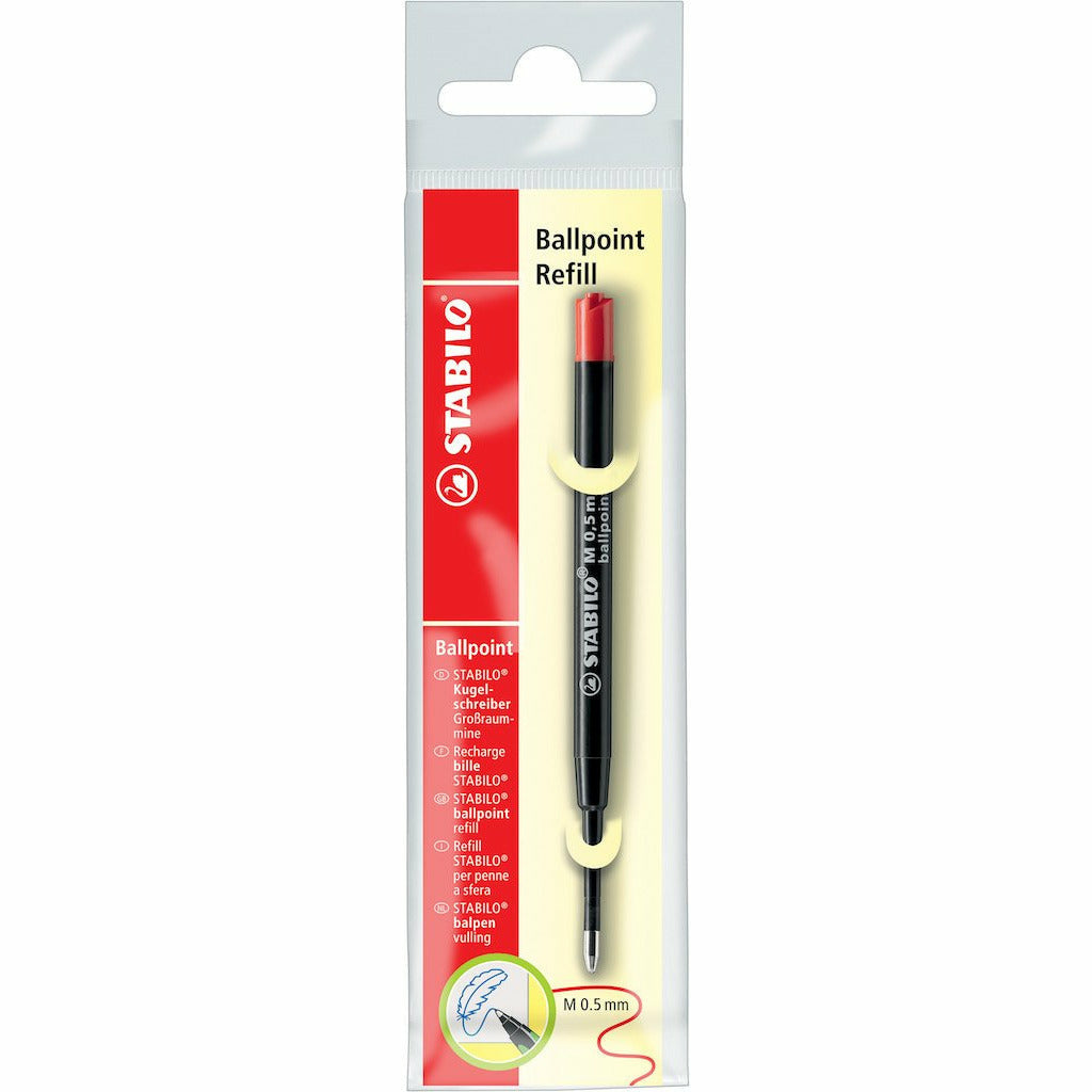STABILO ballpoint refill rot