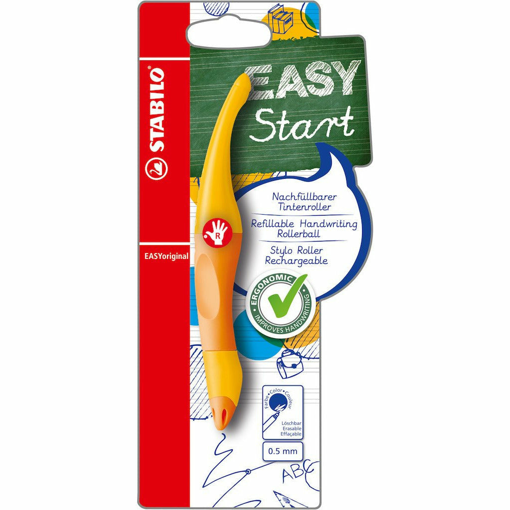 STABILO EASYoriginal Start R gelb/orange und 1 refill M blau