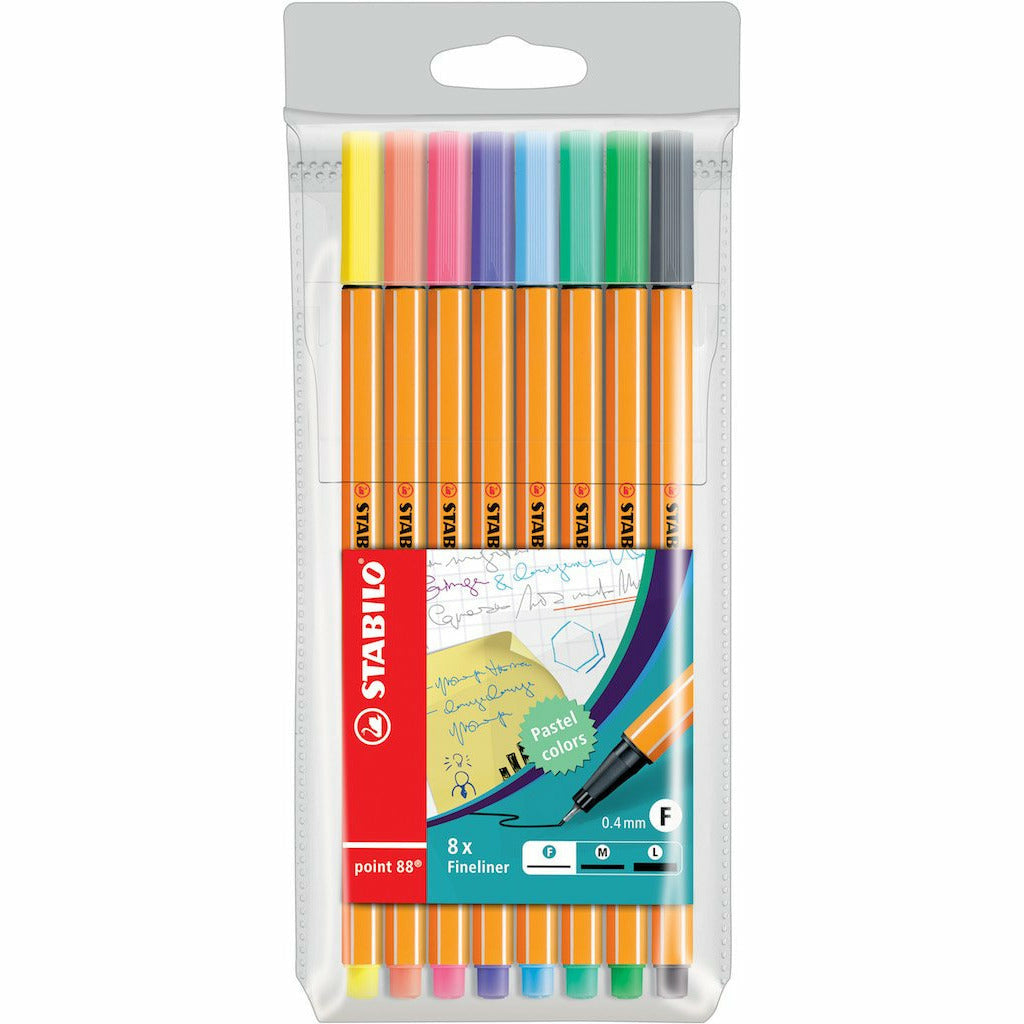STABILO point 88 pastel 8er Etui