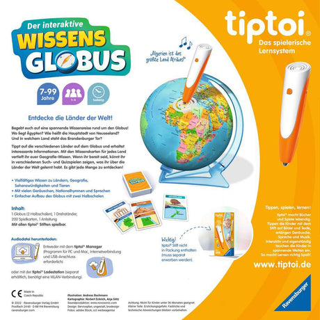 Ravensburger | tiptoi® Der interaktive Wissens-Globus