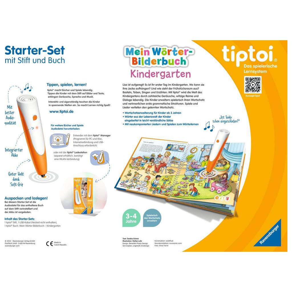 Ravensburger | tiptoi® Starter-Set: Stift und Wörter-Bilderbuch Kindergarten