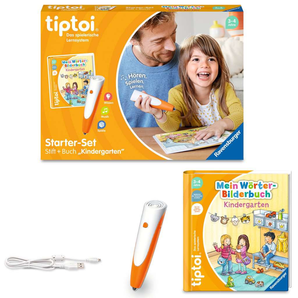 Ravensburger | tiptoi® Starter-Set: Stift und Wörter-Bilderbuch Kindergarten