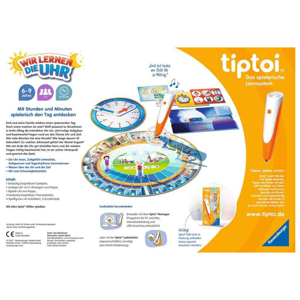 Ravensburger | tiptoi® Wir lernen die Uhr