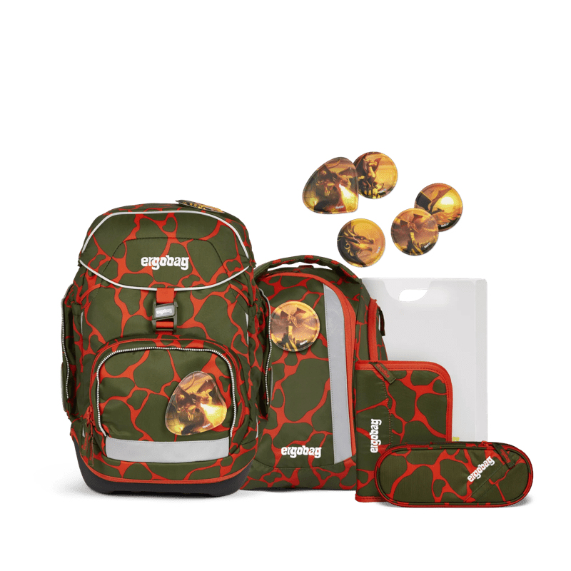 ergobag | ergobag pack Schulrucksack-Set | FeuerSpeiBär Kollektion 23/24