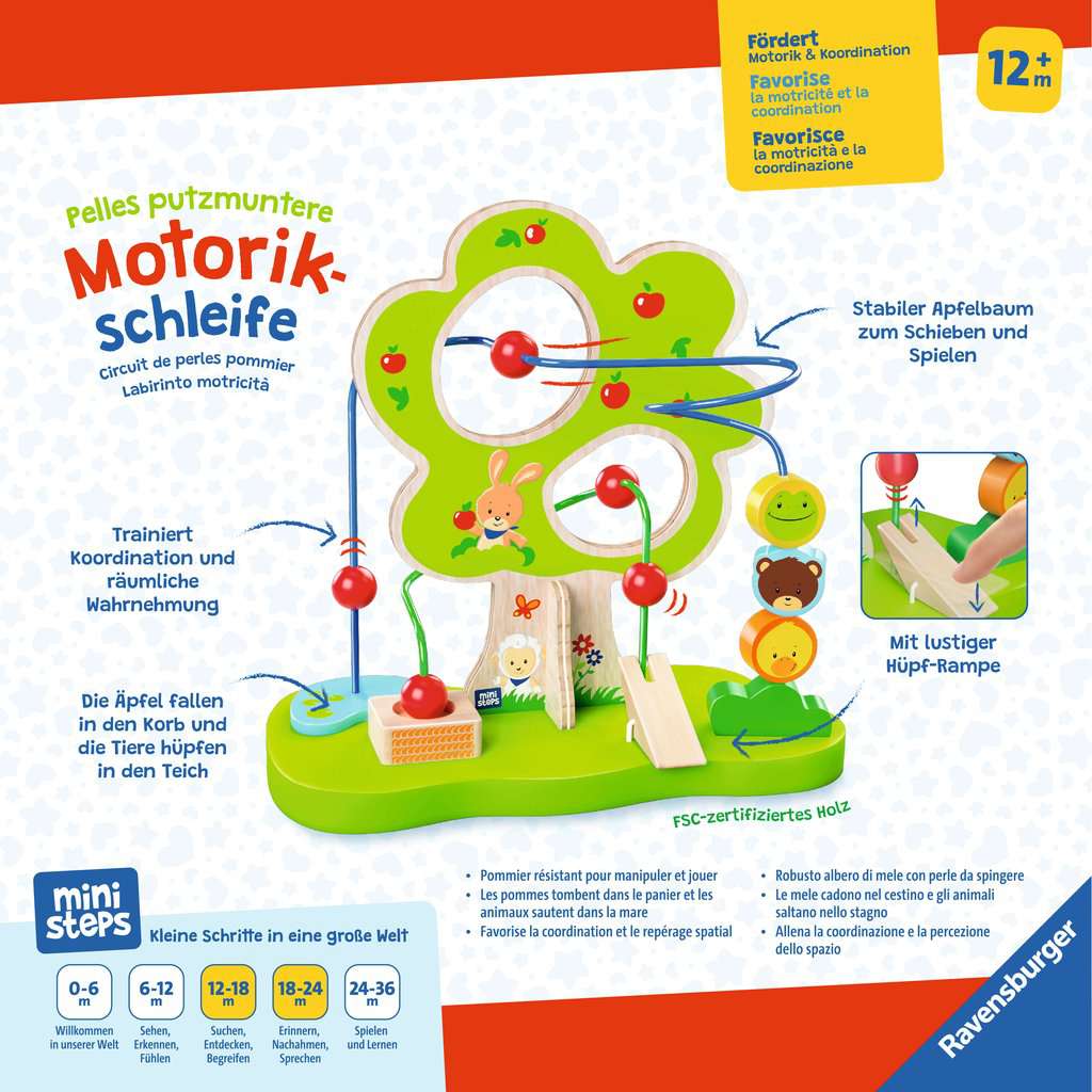 Ravensburger | ministeps: Pelles putzmuntere Motorikschleife