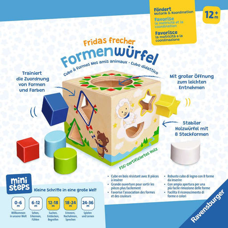 Ravensburger | ministeps: Fridas frecher Formenwürfel