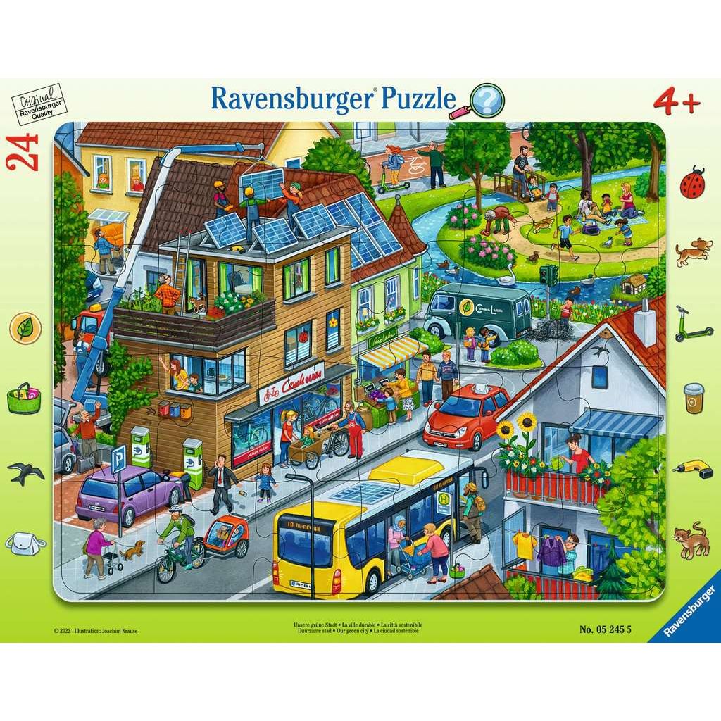 Ravensburger | Unsere grüne Stadt | Kinderpuzzle | 24 Teile