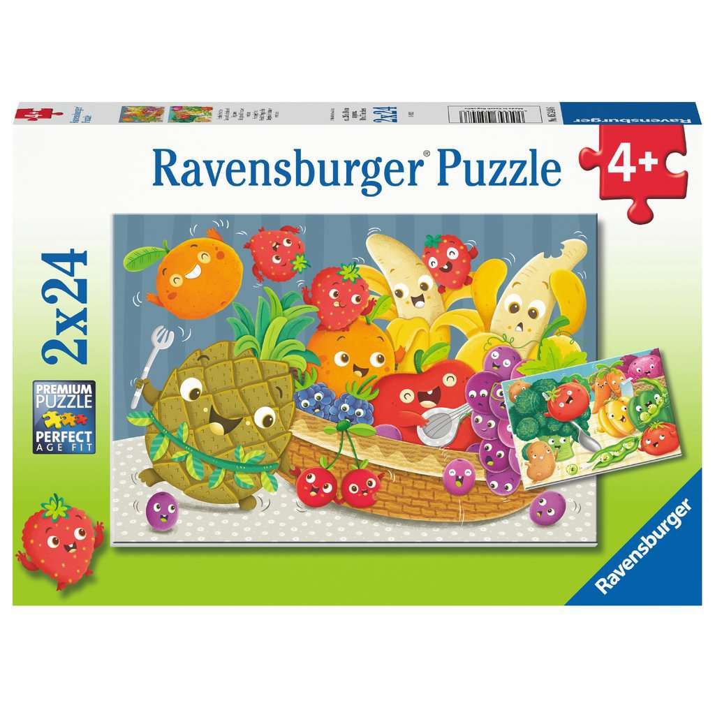 Ravensburger | Freche Früchte | Kinderpuzzle | 2x24 Teile