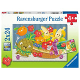 Ravensburger | Freche Früchte | Kinderpuzzle | 2x24 Teile