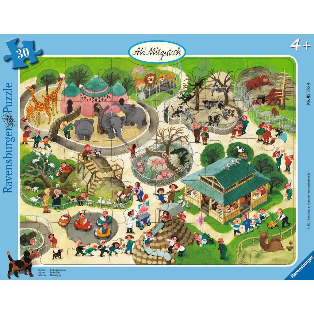 Ravensburger | Ali Mitgutsch: Im Zoo | Kinderpuzzle | 30 Teile