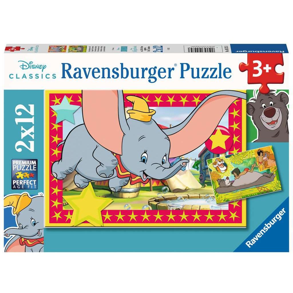 Ravensburger | Das Abenteuer ruft! | Kinderpuzzle | 2x12 Teile