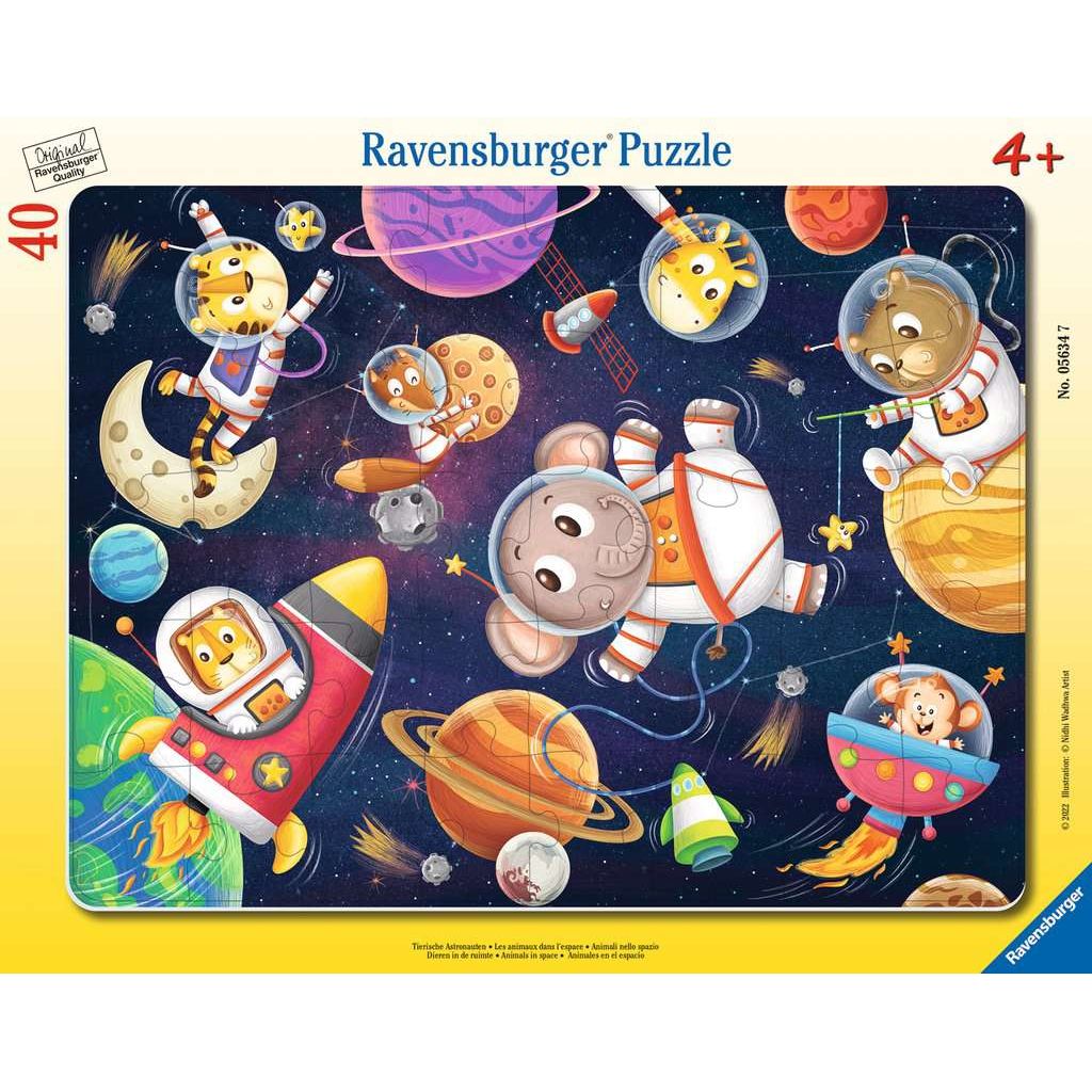 Ravensburger | Tierische Astronauten | Kinderpuzzle | 40 Teile