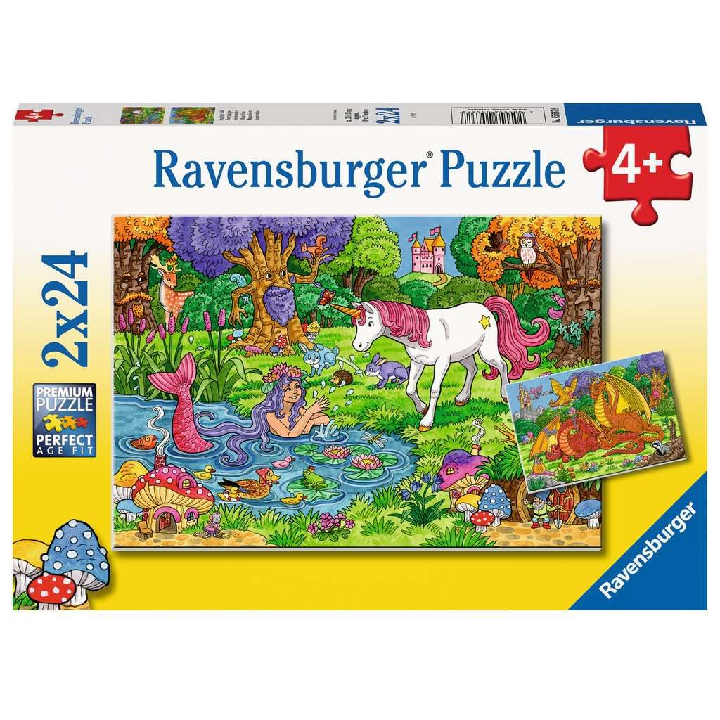 Ravensburger | Magischer Wald | Kinderpuzzle | 2x24 Teile
