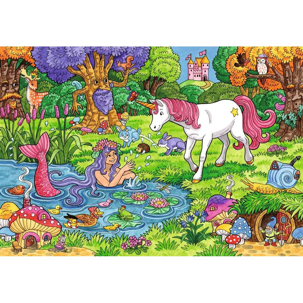 Ravensburger | Magischer Wald | Kinderpuzzle | 2x24 Teile