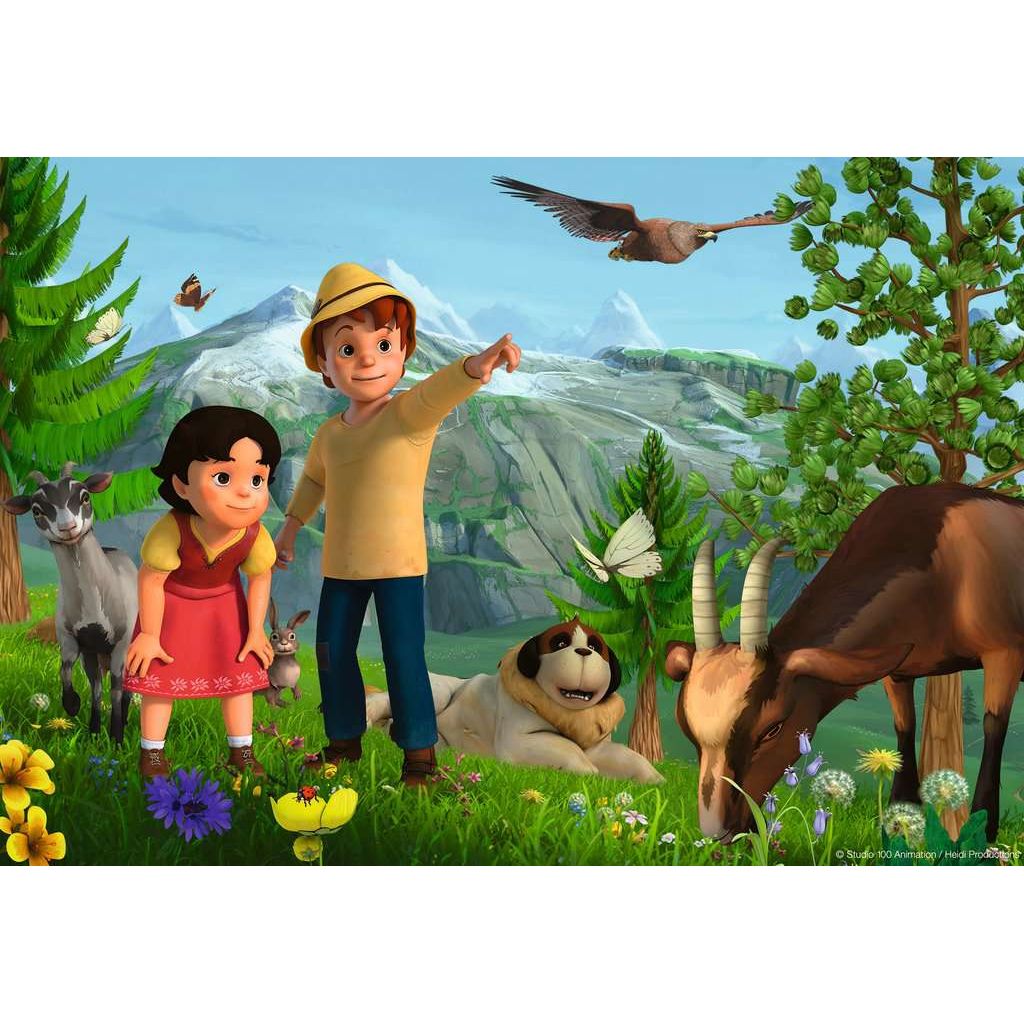 Ravensburger | Heidi's Abenteuer | Kinderpuzzle | 2x24 Teile
