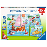 Ravensburger | Auf dem Wasser | Kinderpuzzle | 3x49 Teile
