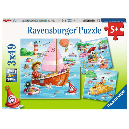 Ravensburger | Auf dem Wasser | Kinderpuzzle | 3x49 Teile