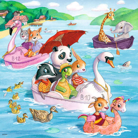 Ravensburger | Auf dem Wasser | Kinderpuzzle | 3x49 Teile