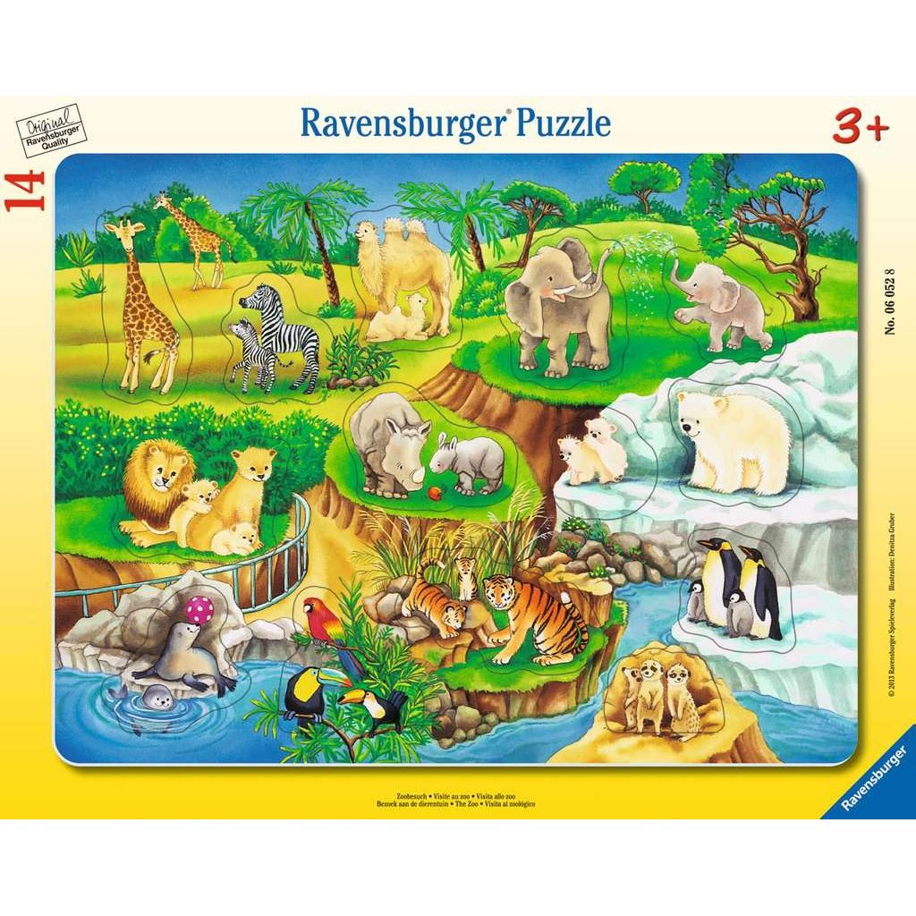 Ravensburger | Zoobesuch | Kinderpuzzle | 14 Teile