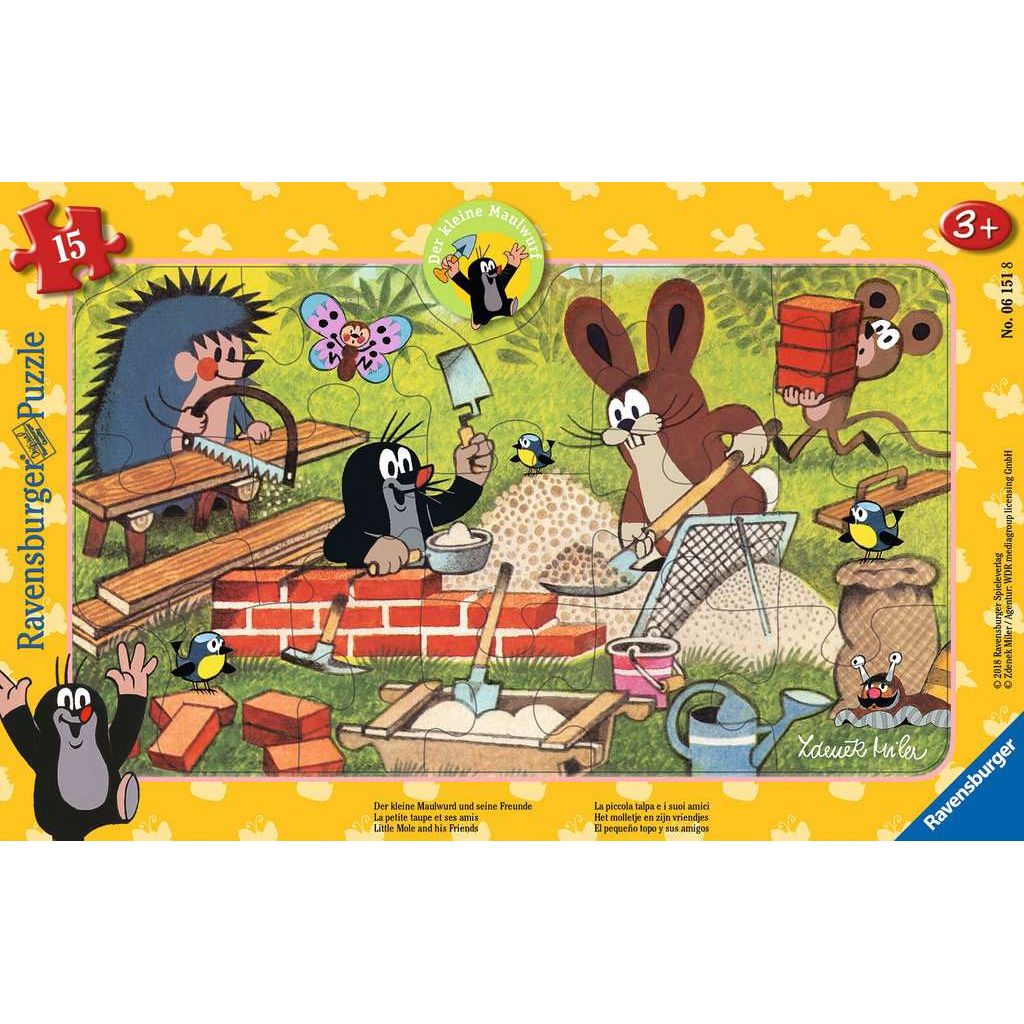 Ravensburger | Der kleine Maulwurf und seine Freunde | Kinderpuzzle | 15 Teile
