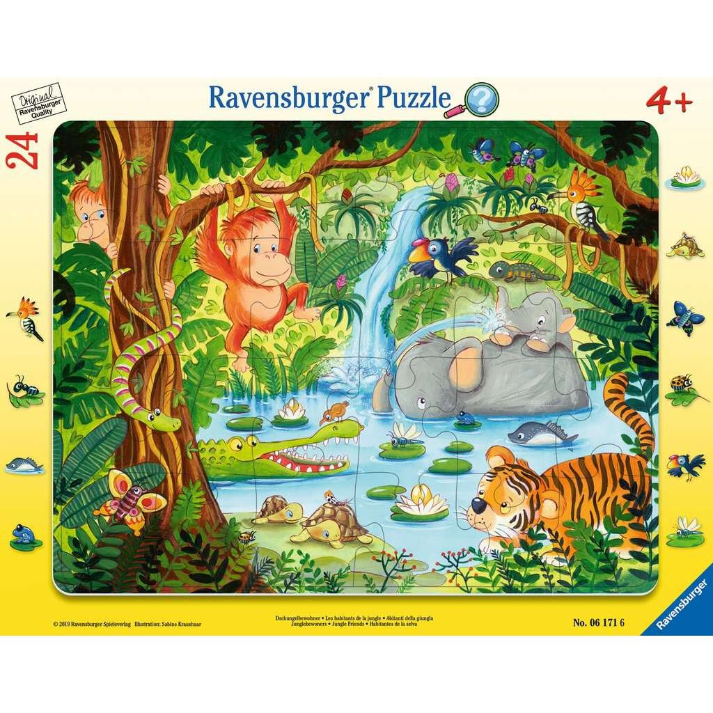 Ravensburger | Dschungelbewohner | Kinderpuzzle | 24 Teile