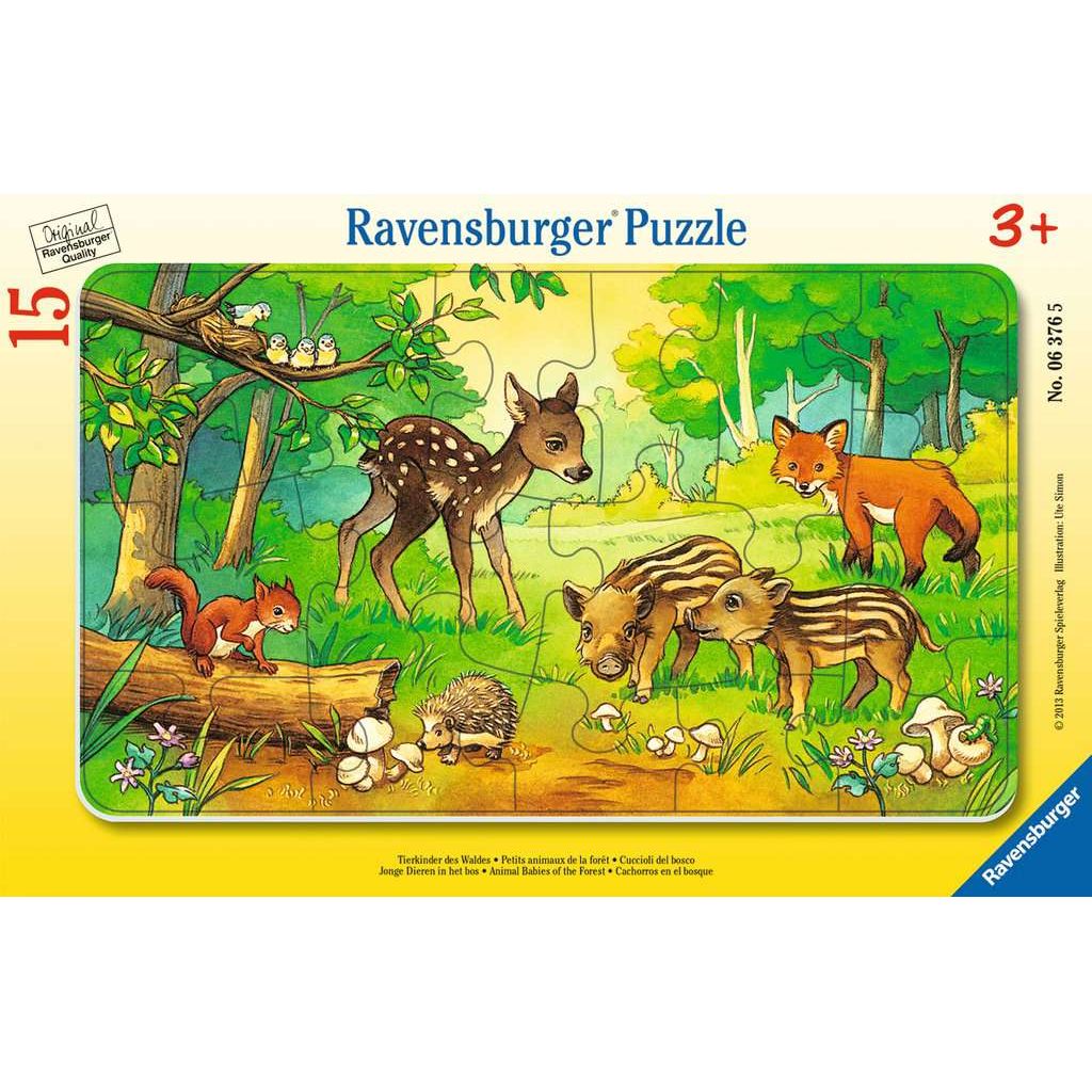 Ravensburger | Tierkinder des Waldes | Kinderpuzzle | 15 Teile