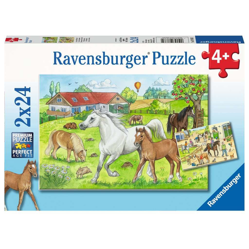 Ravensburger | Auf dem Pferdehof | Kinderpuzzle | 2x24 Teile