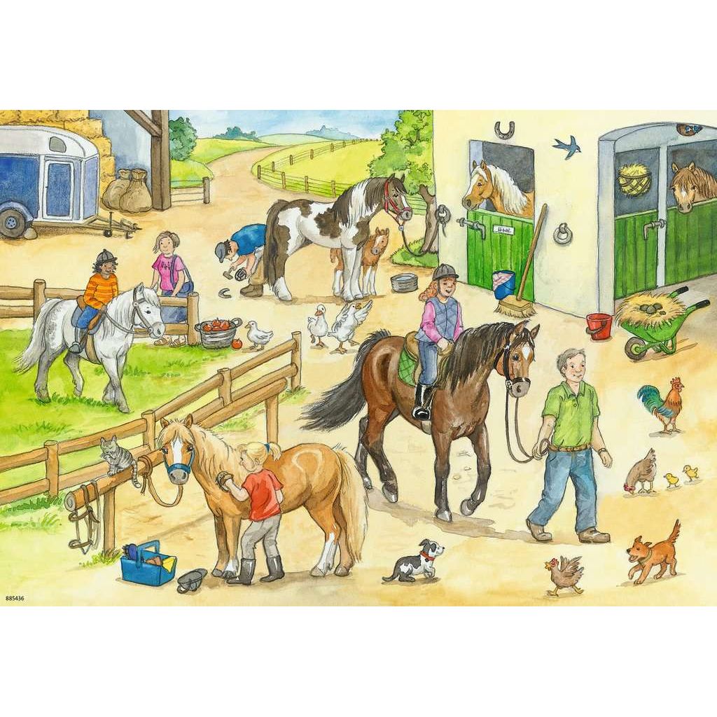 Ravensburger | Auf dem Pferdehof | Kinderpuzzle | 2x24 Teile