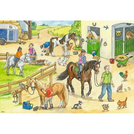 Ravensburger | Auf dem Pferdehof | Kinderpuzzle | 2x24 Teile