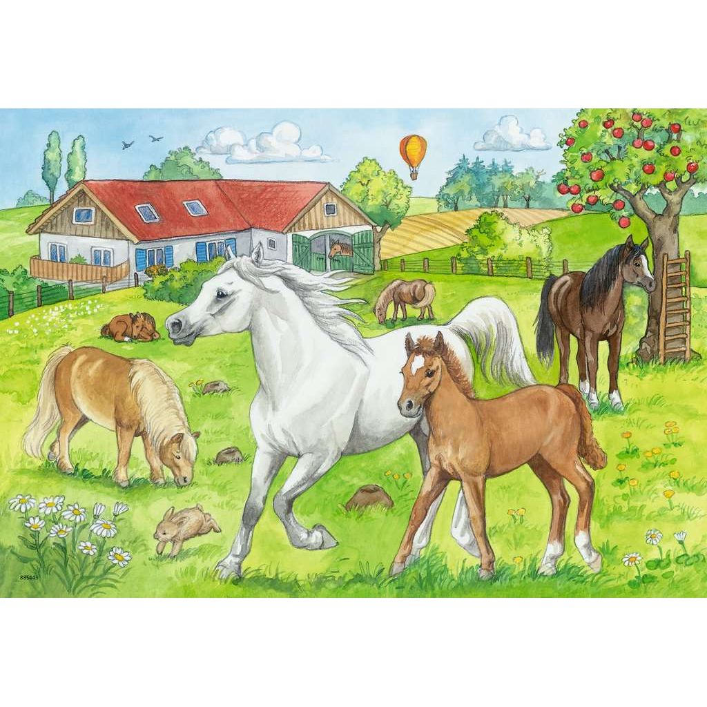 Ravensburger | Auf dem Pferdehof | Kinderpuzzle | 2x24 Teile