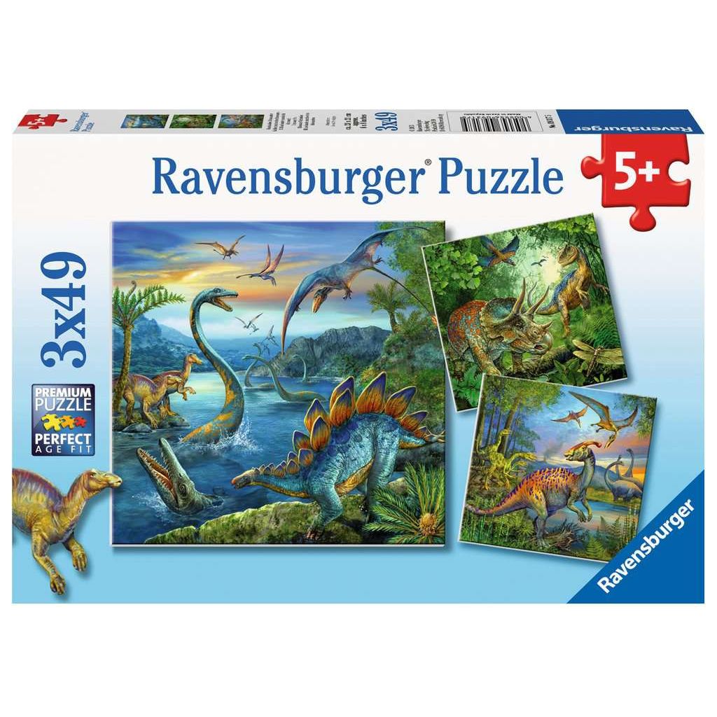 Ravensburger | Faszination Dinosaurier | Kinderpuzzle | 3x49 Teile