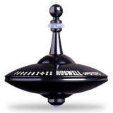 UFO Tops - Metal Spinning Top inspiriert von Roswell, NM UFO Sighting: Kosmisches Silber