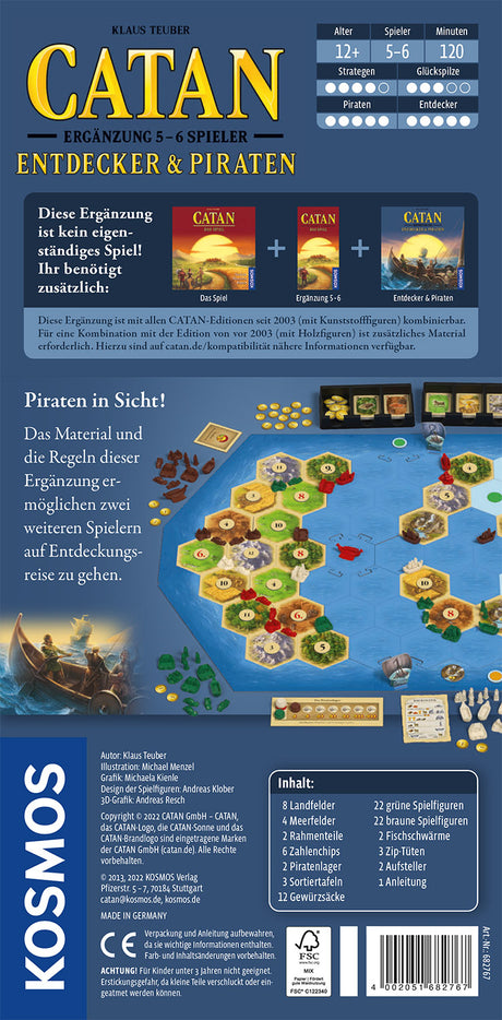 KOSMOS | CATAN - Ergänzung 5-6 Spieler - Entdecker & Piraten