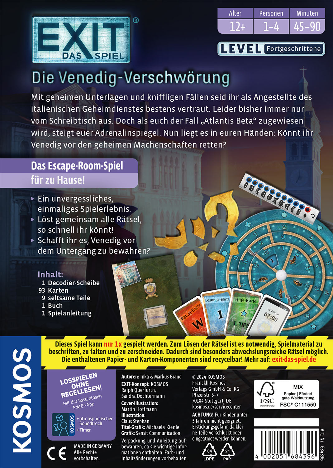 KOSMOS | EXIT® - Das Spiel: Die Venedig-Verschwörung