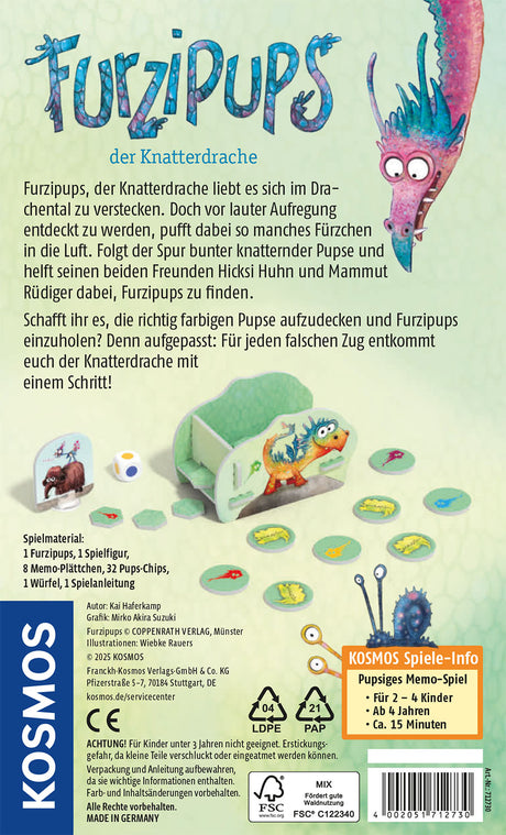 KOSMOS | Furzipups der Knatterdrache | Memo-Spiel