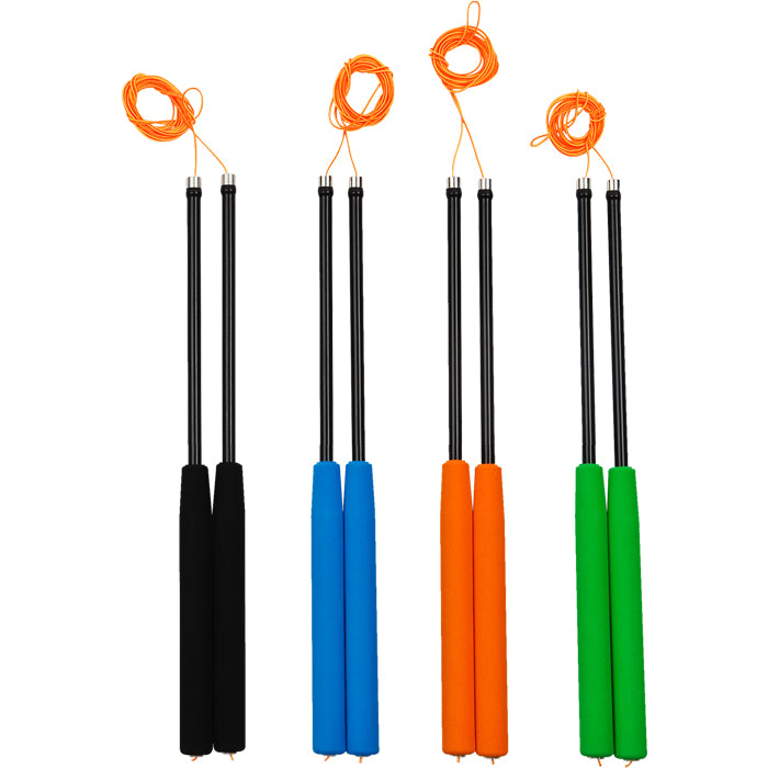 Henrys | Diabolo Handstäbe Carbon 31cm | orange/schwarz