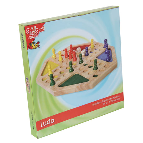 Spiel | Ludo | Holz, achteckig